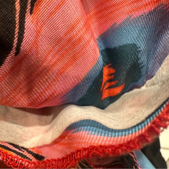 Vintage 70s/80s Mr. Stan Peacock Feather Print Button Down Woven Rayon Blend L - Picture 4 of 13